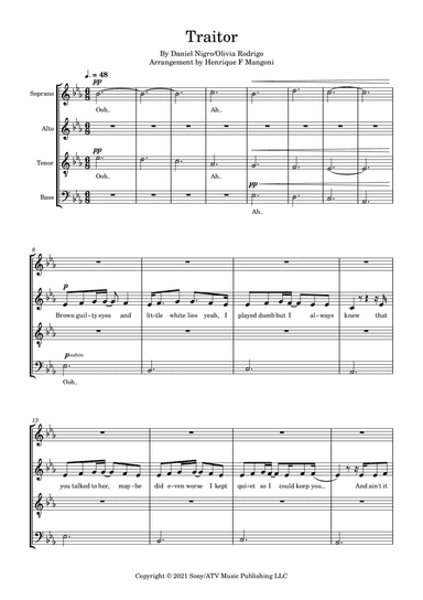 Traitor (arr. Henrique F Mangoni)