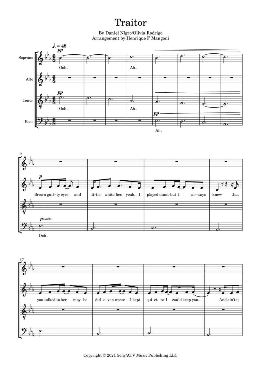 Traitor (arr. Henrique F Mangoni)