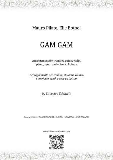 Gam Gam (arr. Silvestro Sabatelli)