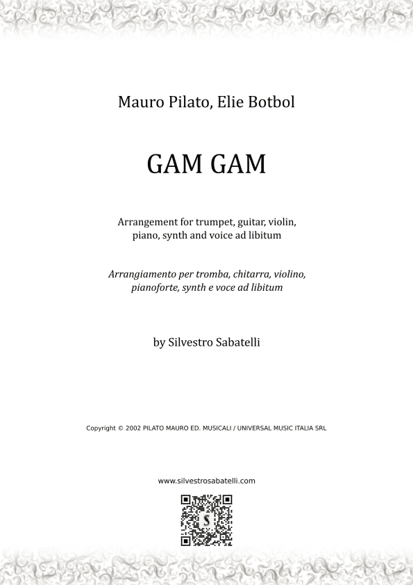 Gam Gam (arr. Silvestro Sabatelli)
