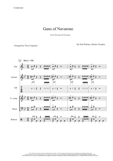 The Guns Of Navarone (arr. Terry Carpenter)