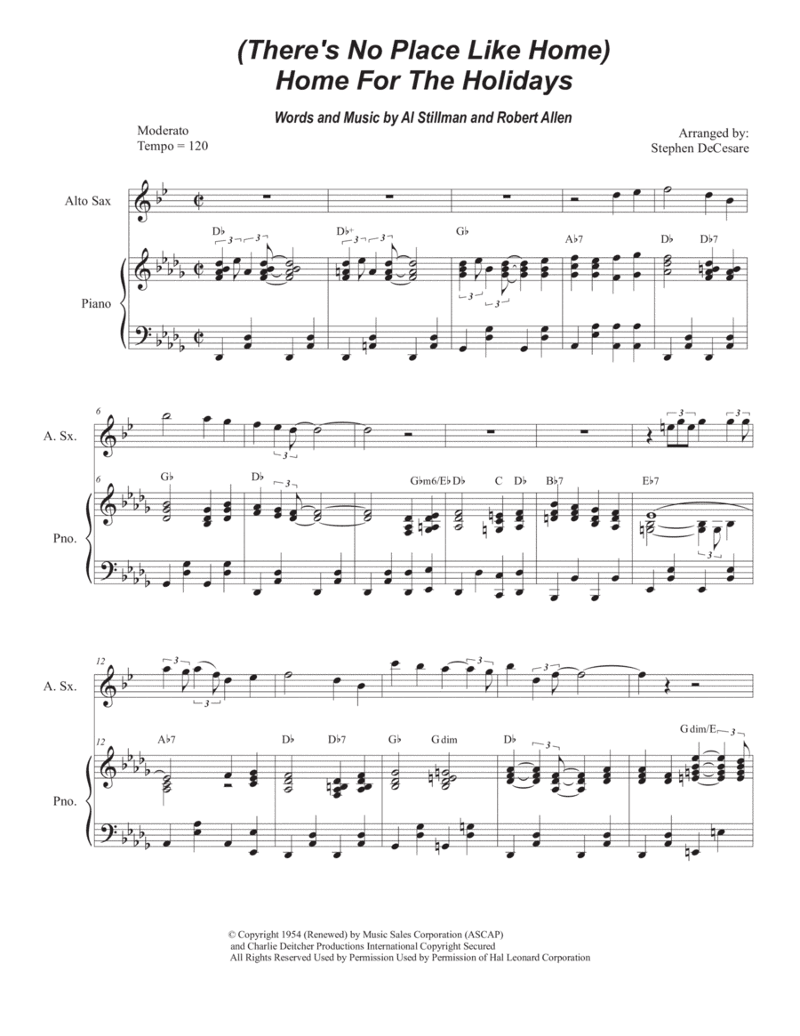 (there's No Place Like) Home For The Holidays (arr. Stephen DeCesare)