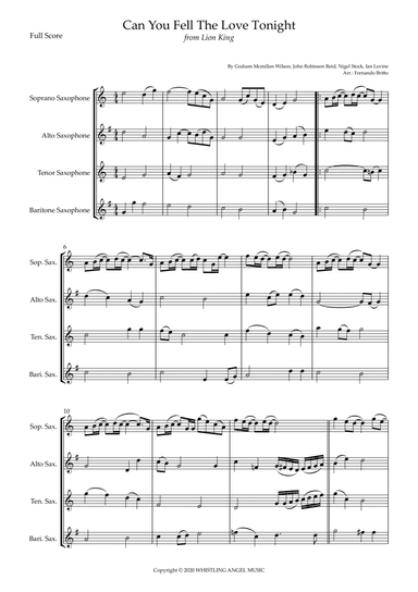 Can You Feel The Love Tonight (arr. Fernando Britto)
