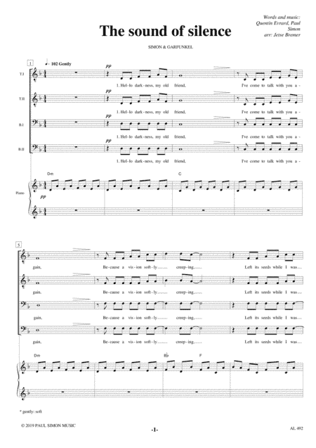 The Sound Of Silence (arr. Jetse Bremer)