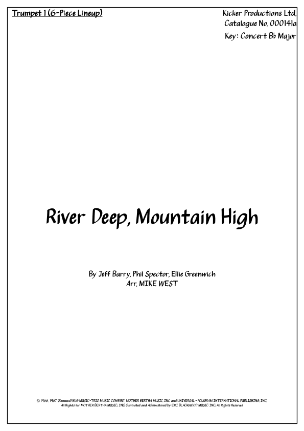 River Deep - Mountain High (arr. Michael Storeton-West)