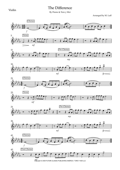 The Difference (arr. Matt Luff)