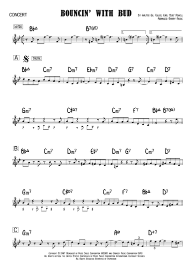 Bouncing With Bud (arr. Rammy Music)