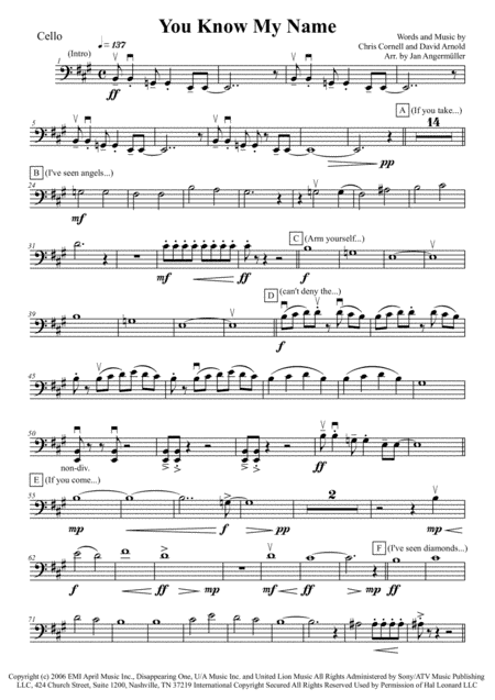 You Know My Name from CASINO ROYALE (arr. Jan Angermüller)