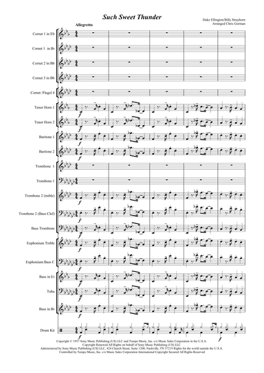 Such Sweet Thunder (arr. Chris Gorman)