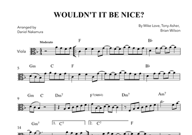 Wouldn't It Be Nice (arr. Daniel Nakamura)