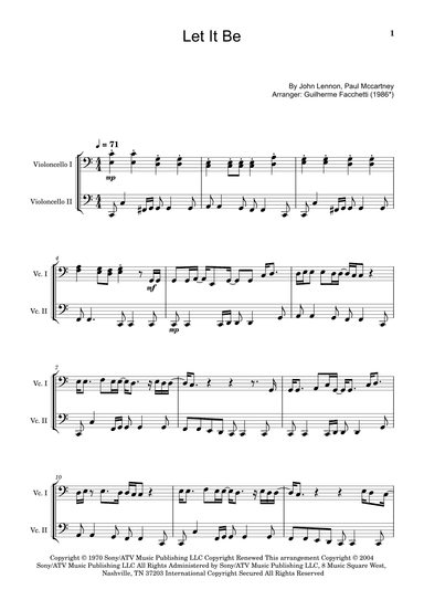Let It Be (arr. Guilherme Facchetti)