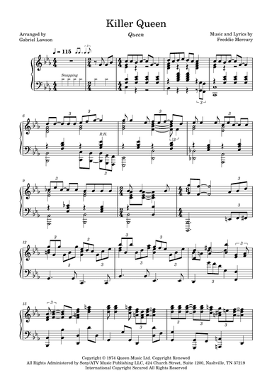 Killer Queen (arr. Gabriel Lawson)