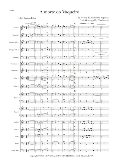 A Morte Do Vaqueiro (arr. Renato Brito)