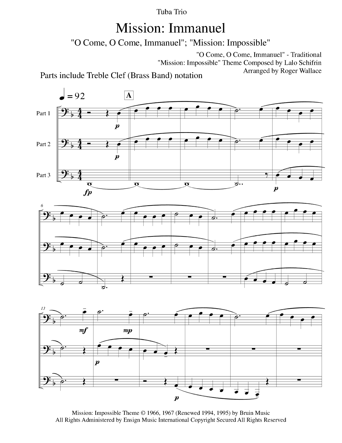 Mission: Impossible Theme (arr. Roger Wallace)