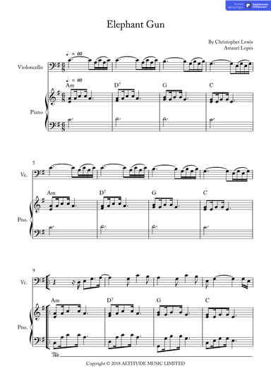 Elephant Gun (arr. Amauri Lopes)