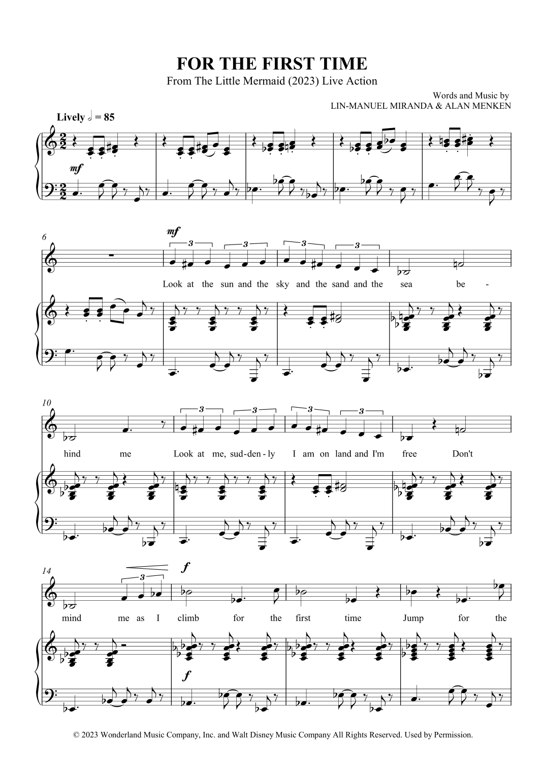 For The First Time (arr. SCMusic)