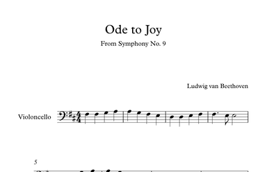 Ode to Joy - (theme from Symphony No. 9) (arr. Suzan Beyazit)