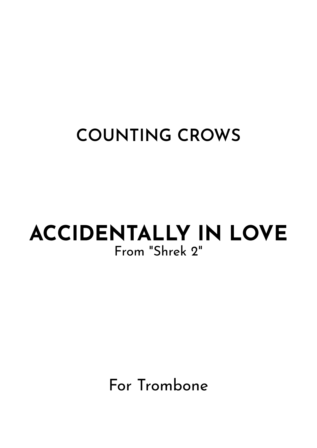 Accidentally In Love (arr. Jireh J.)