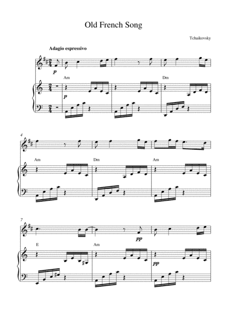 Old French Song (arr. Kaiserin Rebecca)
