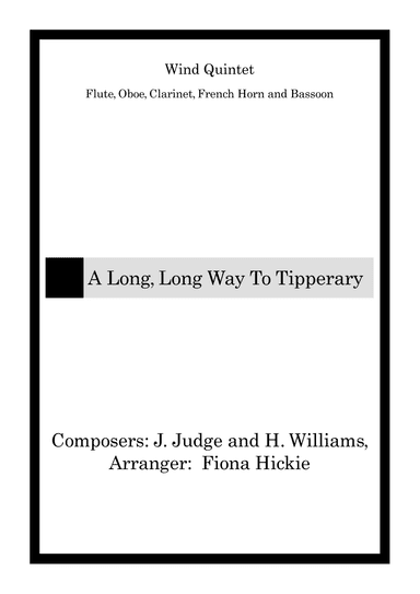 It's a Long, Long Way to Tipperary (arr. Fiona Hickie)