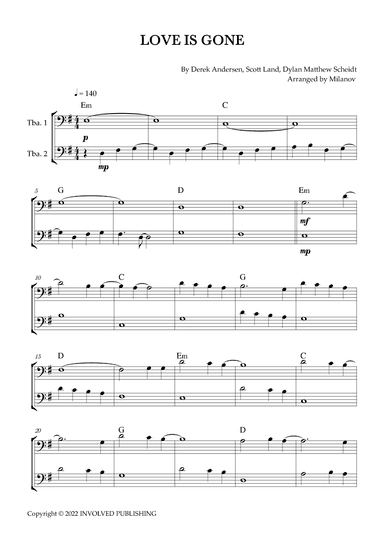 Love Is Gone (arr. Milanov)