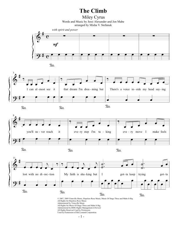 The Climb (arr. Misha Stefanuk)