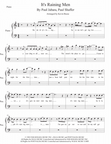 It's Raining Men (arr. Kevin Busse)