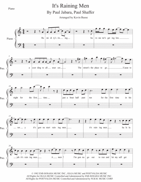 It's Raining Men (arr. Kevin Busse)