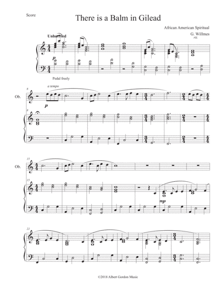There is a Balm in Gilead (arr. Gerard Willmes)