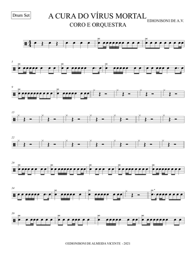 DRUN SET- A CURA DO VÍRUS MORTAL PARA CORO E ORQUESTRA