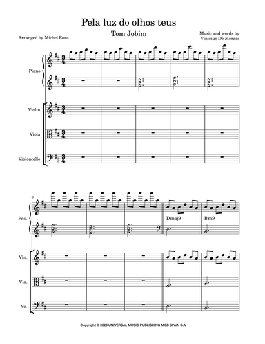 Pela Luz Dos Olhos Teus (arr. Harmonistas)