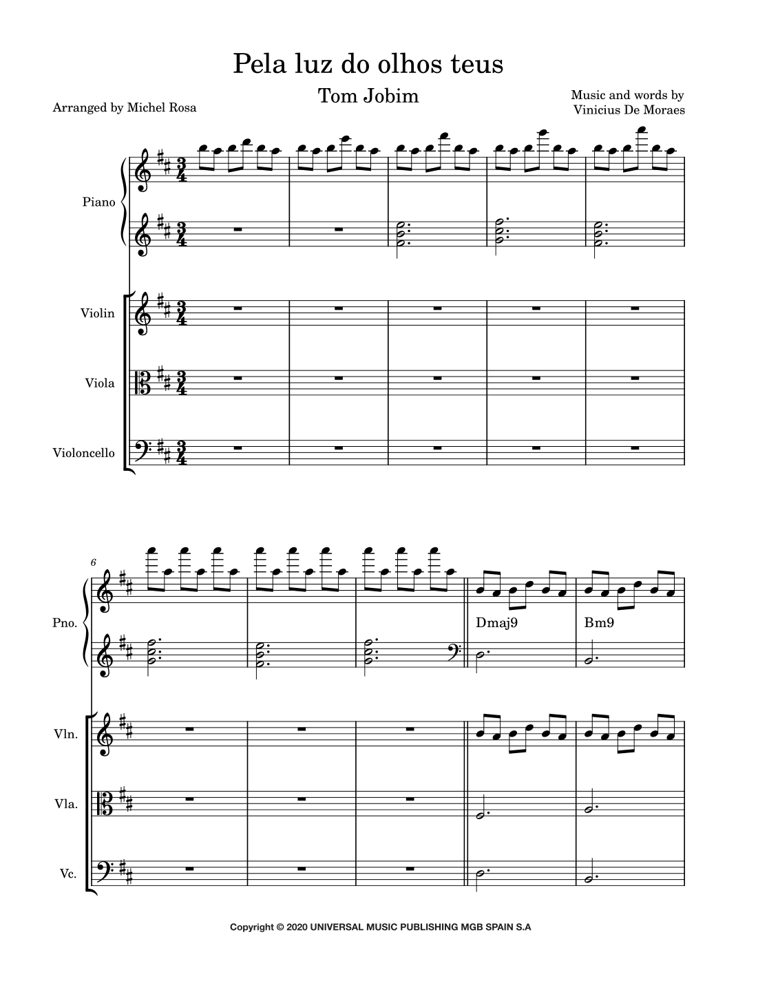 Pela Luz Dos Olhos Teus (arr. Harmonistas)