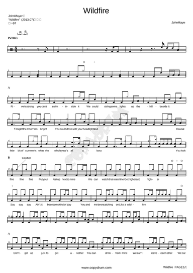 Wildfire (arr. COPYDRUM)