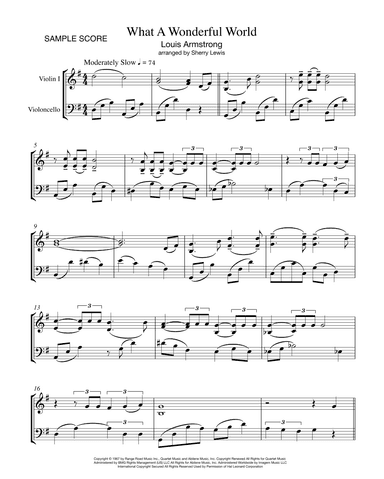 What A Wonderful World (arr. Sherry Lewis)