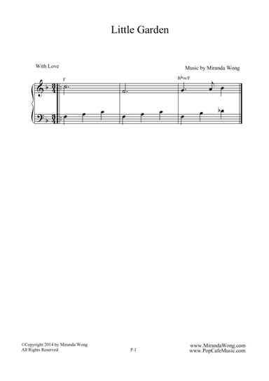 Little Garden - Easy Piano Solo