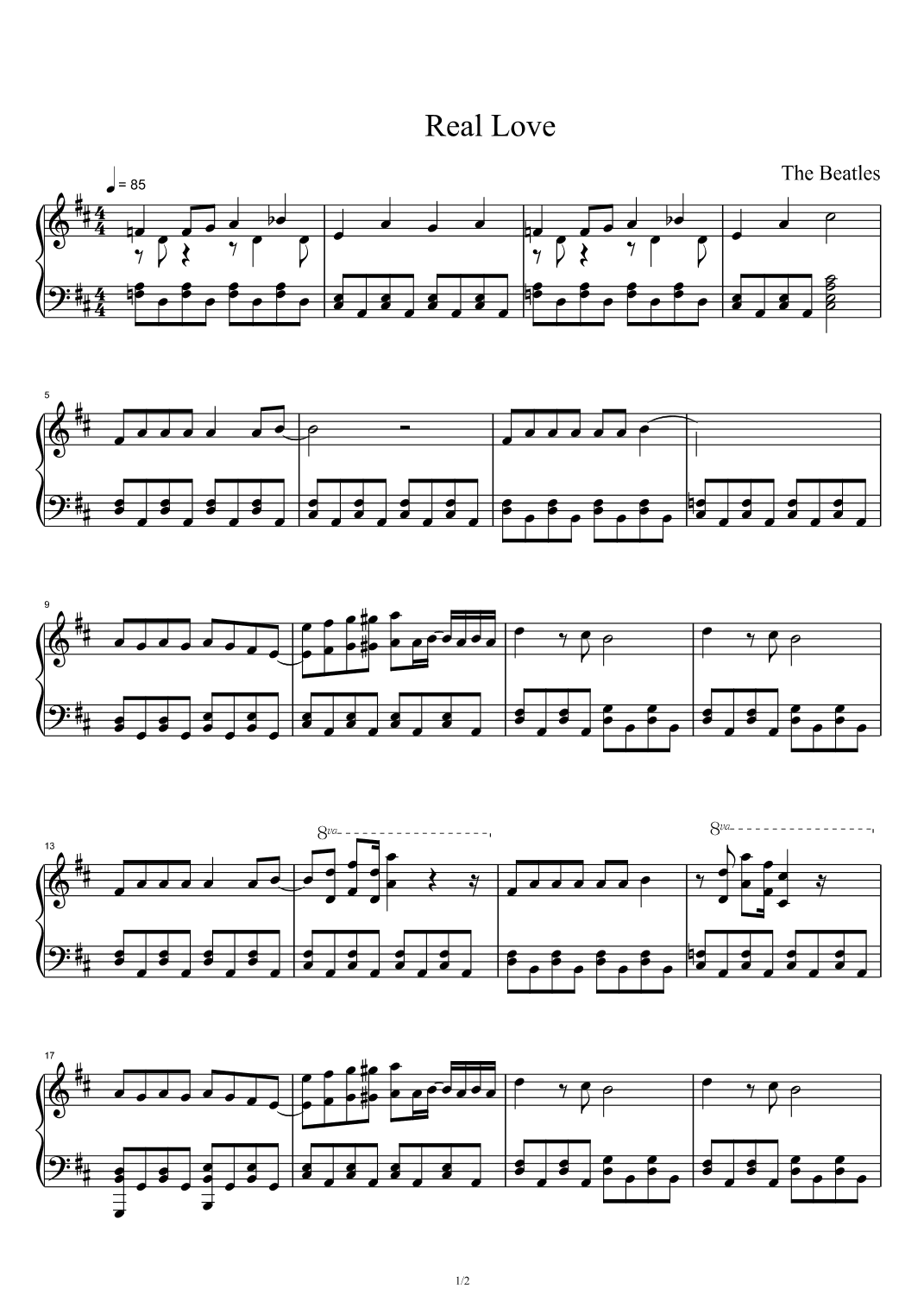 Real Love (arr. The Beatles)