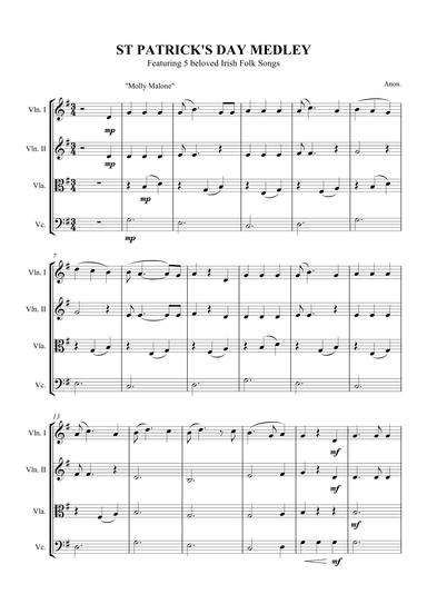 St Patrick's Day Medley