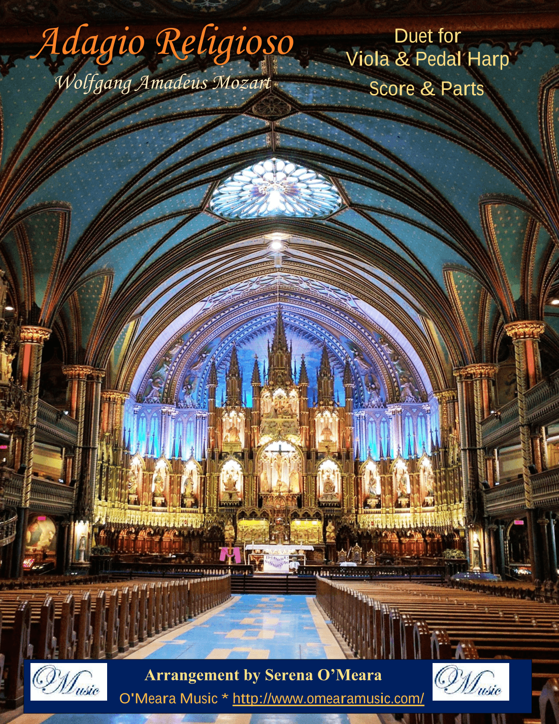 Adagio Religioso, K622, Duet for Viola & Pedal Harp (arr. Serena O'Meara)