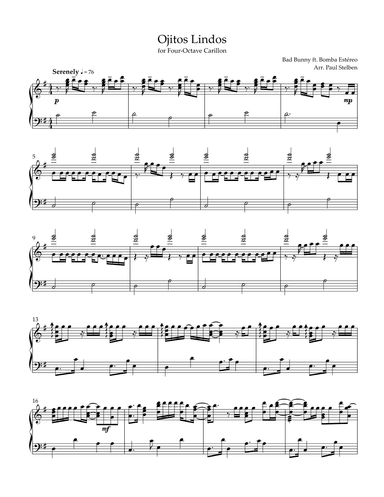 Ojitos Lindos (arr. Paul Stelben)