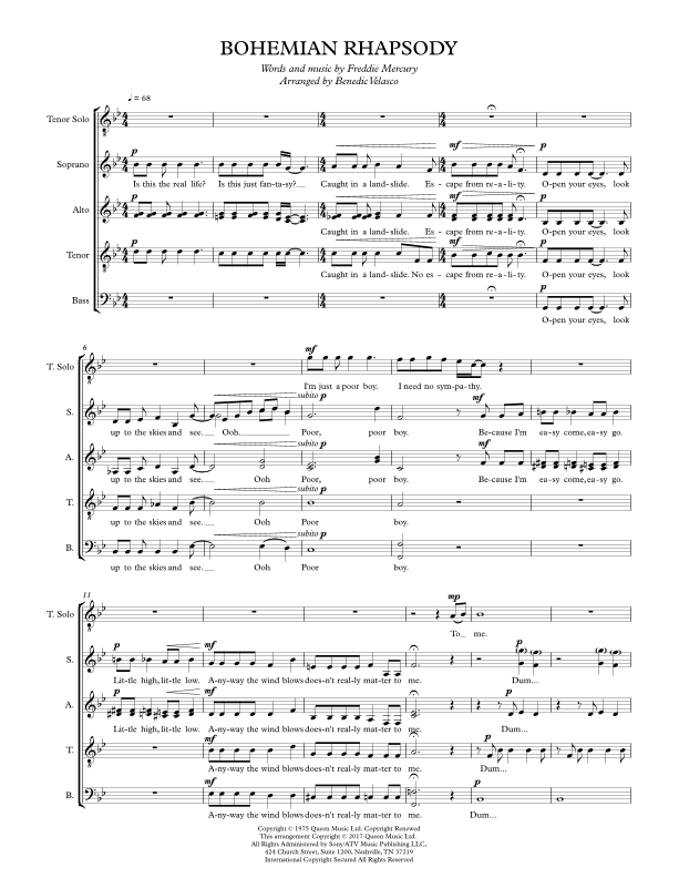 Bohemian Rhapsody (arr. Benedic Justine Velasco)