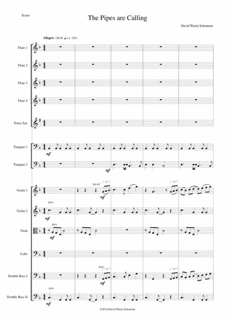 The Pipes are Calling for tenor saxophone and orchestra