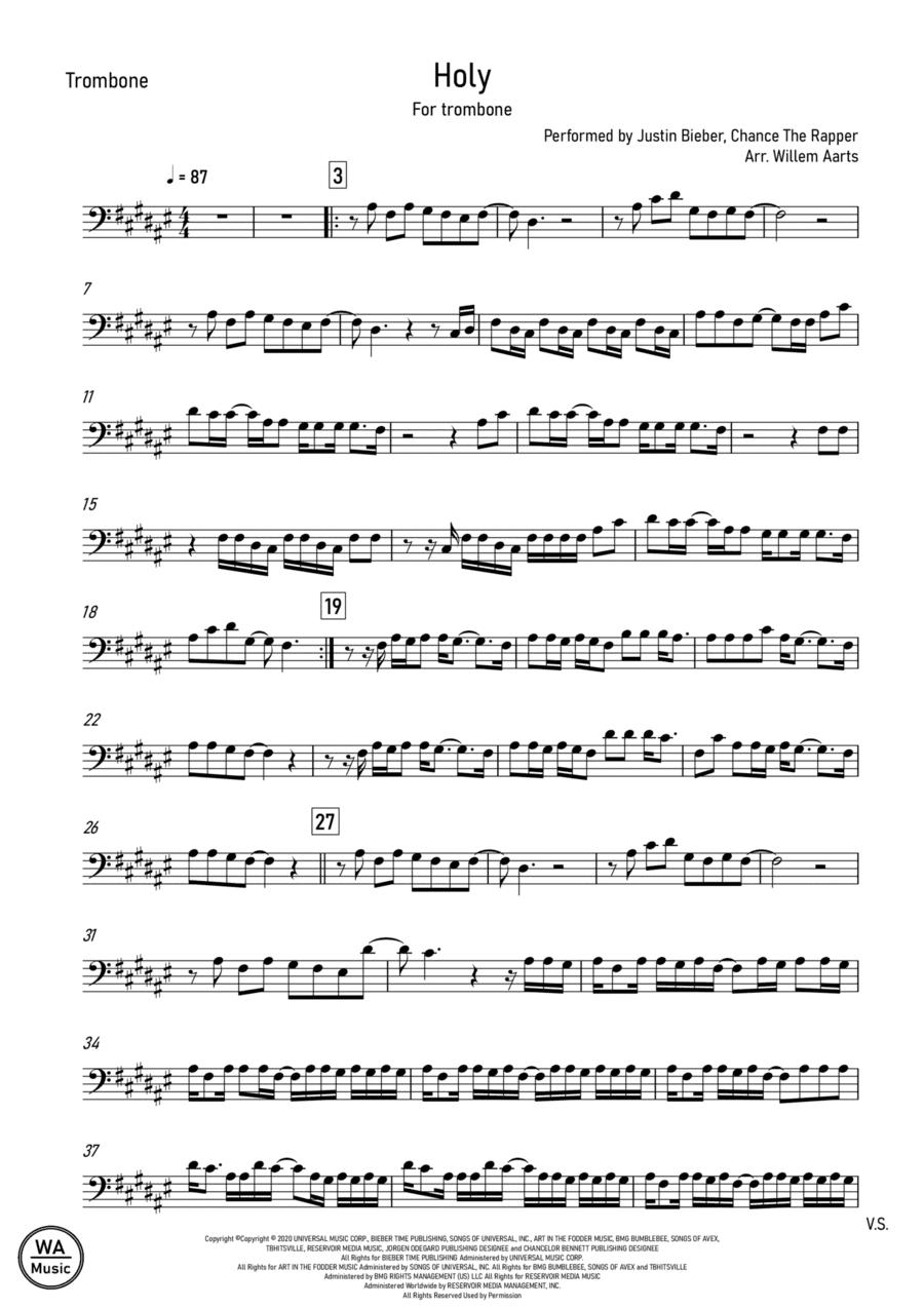Holy (arr. Willem Aarts)
