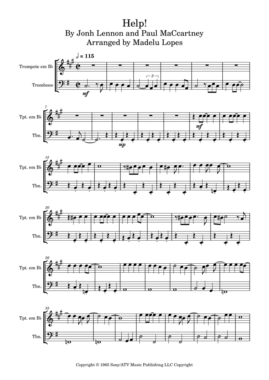 Help! (arr. Madelu Lopes)
