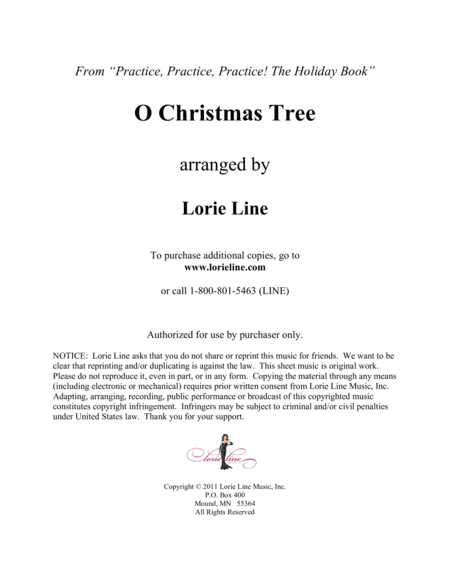 O Christmas Tree - EASY! (arr. Lorie Line)