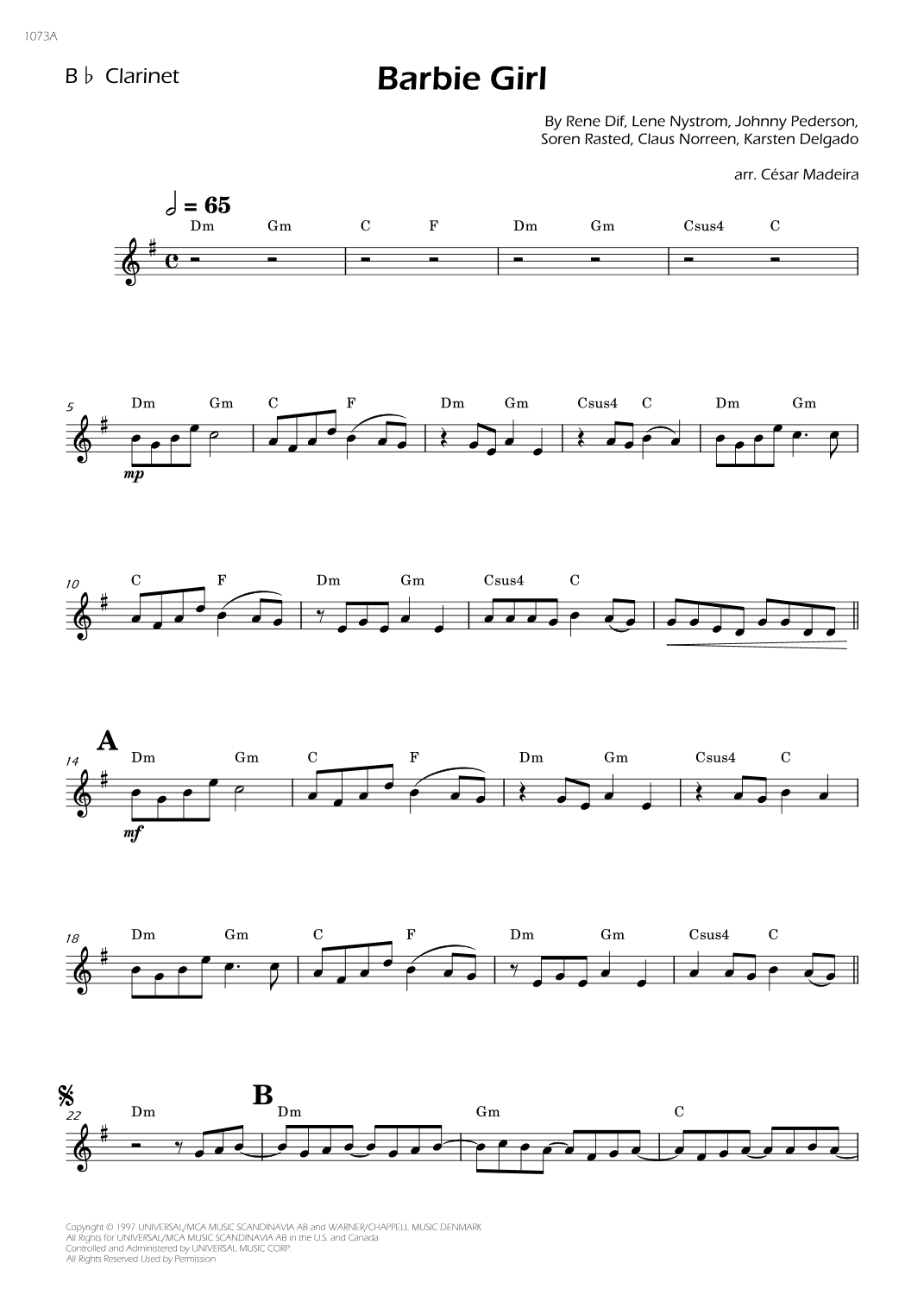 Barbie Girl (arr. César Madeira)