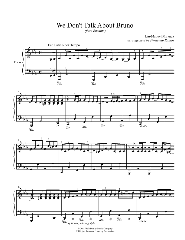 We Don't Talk About Bruno (arr. Fernando Ramos)