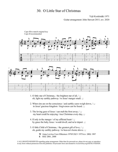 030 O Little Star of Christmas (arr. John Stewart)