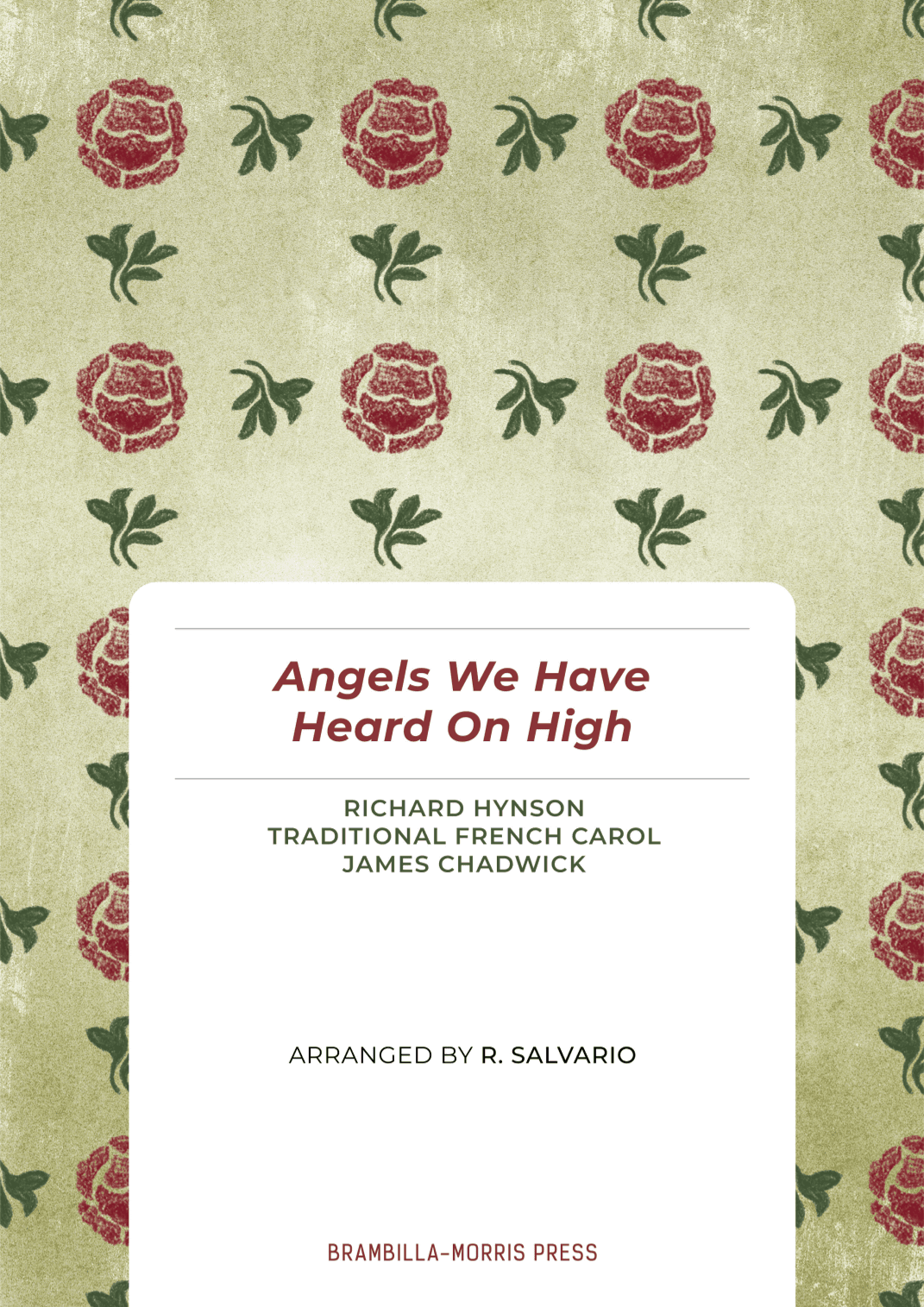 Angels We Have Heard On High (Key of F-Sharp Major) (arr. R. Salvario)