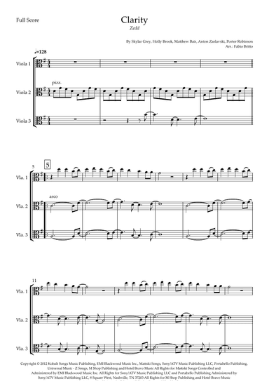 Clarity (arr. Fabio Britto)
