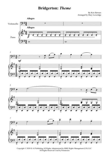 Bridgerton Theme (arr. Dury Loveridge)